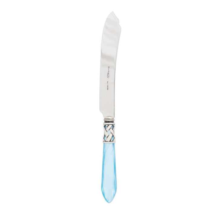 Aladdin Cake Knife - Light Blue / Antique