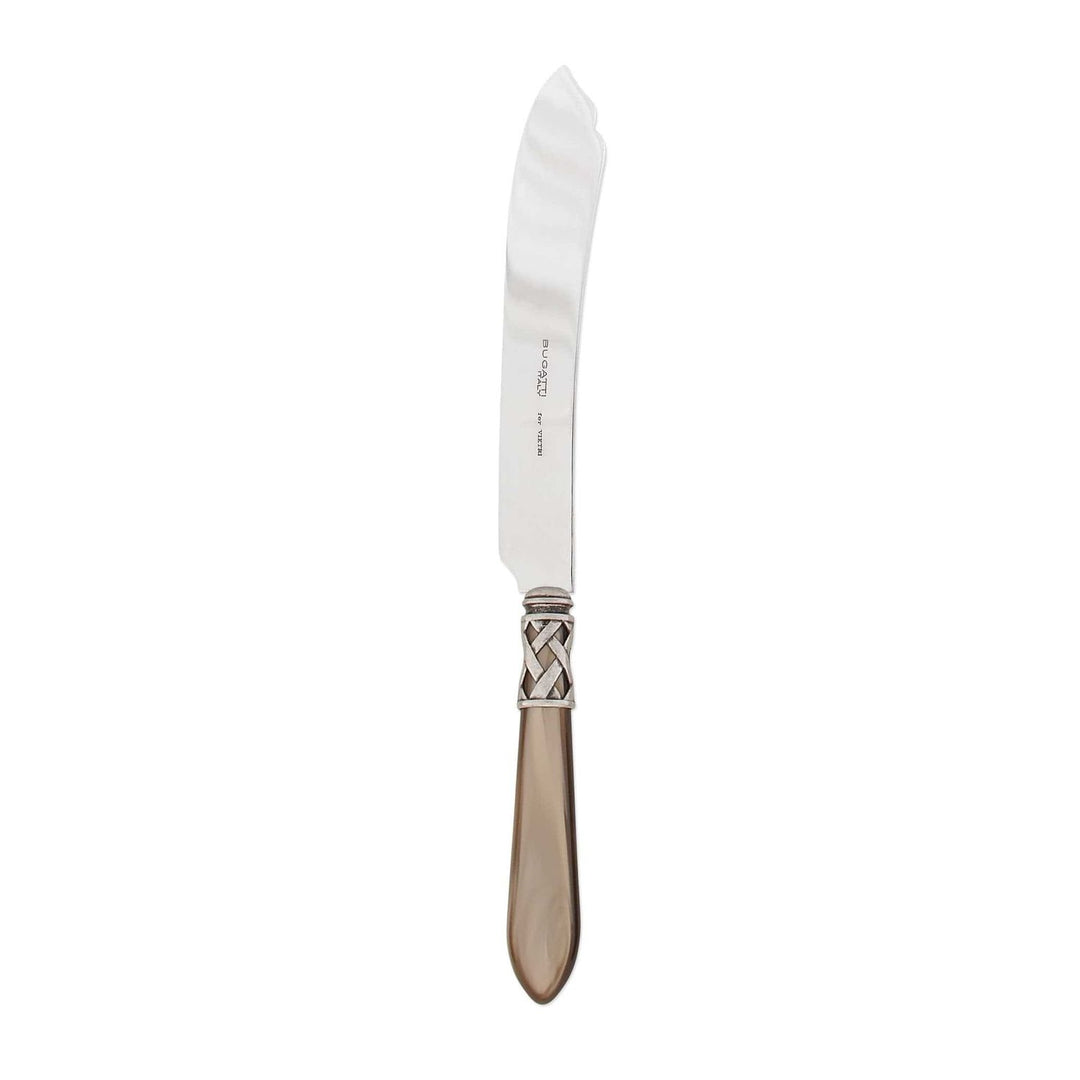 Aladdin Cake Knife - Taupe / Antique