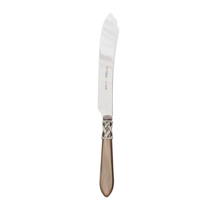 Aladdin Cake Knife - Taupe / Antique
