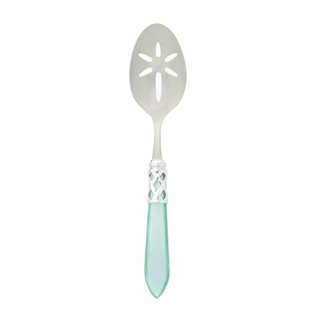 Aladdin Slotted Serving Spoon - Aqua / Brilliant