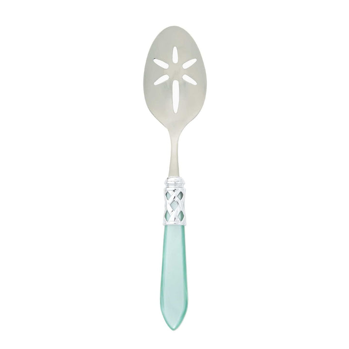 Aladdin Slotted Serving Spoon - Aqua / Brilliant
