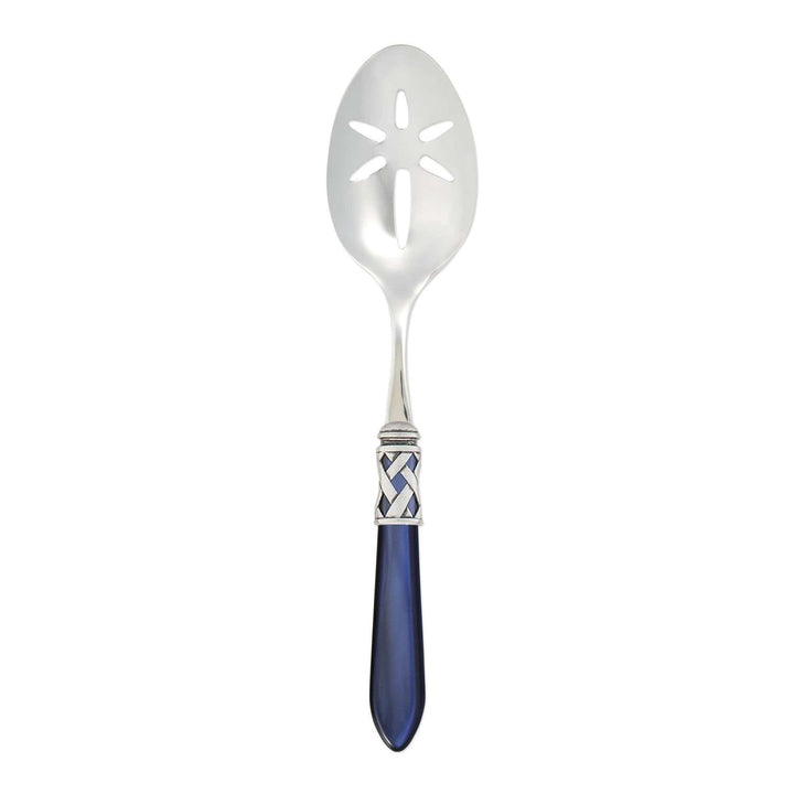 Aladdin Slotted Serving Spoon - Blue / Antique
