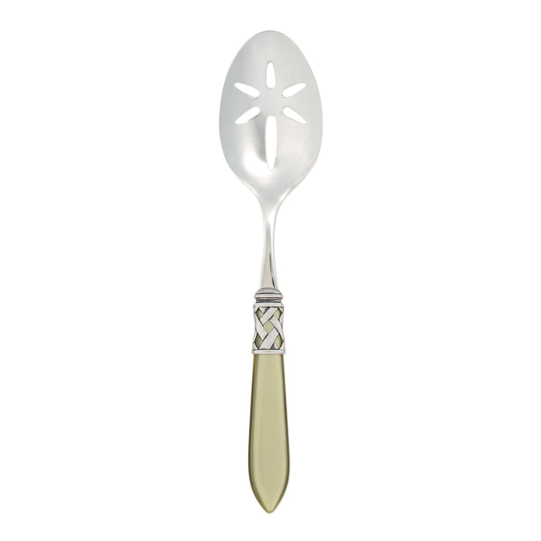 Aladdin Slotted Serving Spoon - Chartreuse / Antique