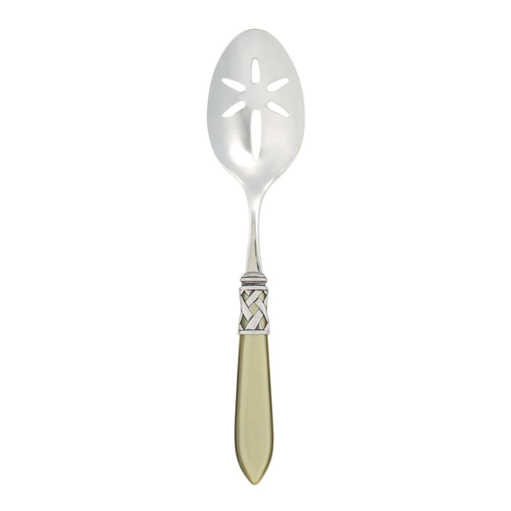 Aladdin Slotted Serving Spoon - Chartreuse / Antique