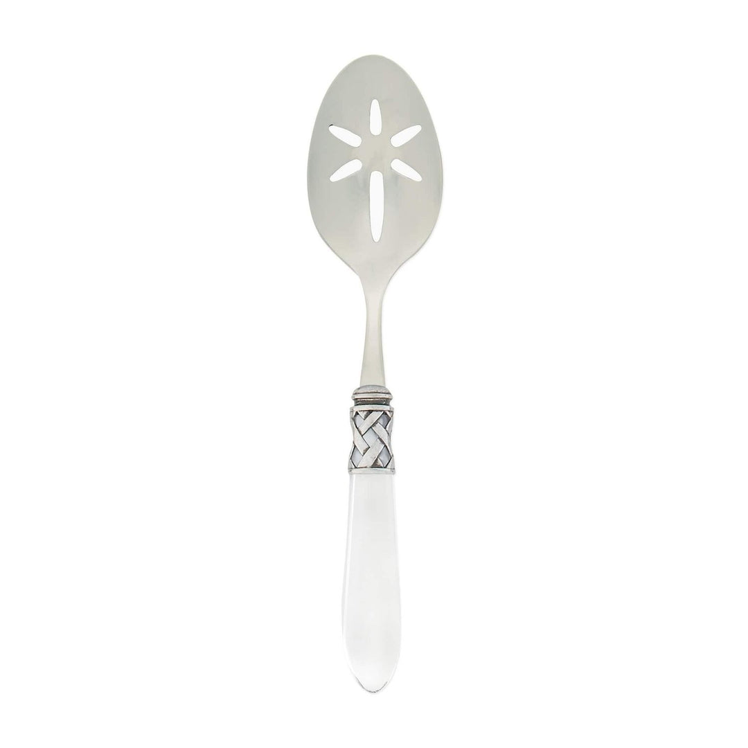 Aladdin Slotted Serving Spoon - Clear / Antique