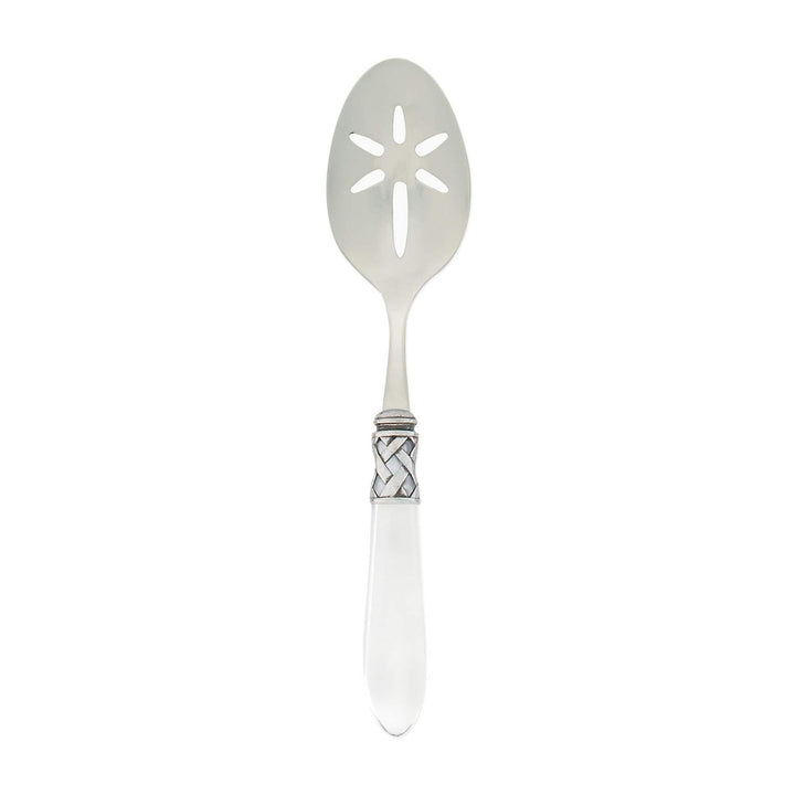 Aladdin Slotted Serving Spoon - Clear / Antique