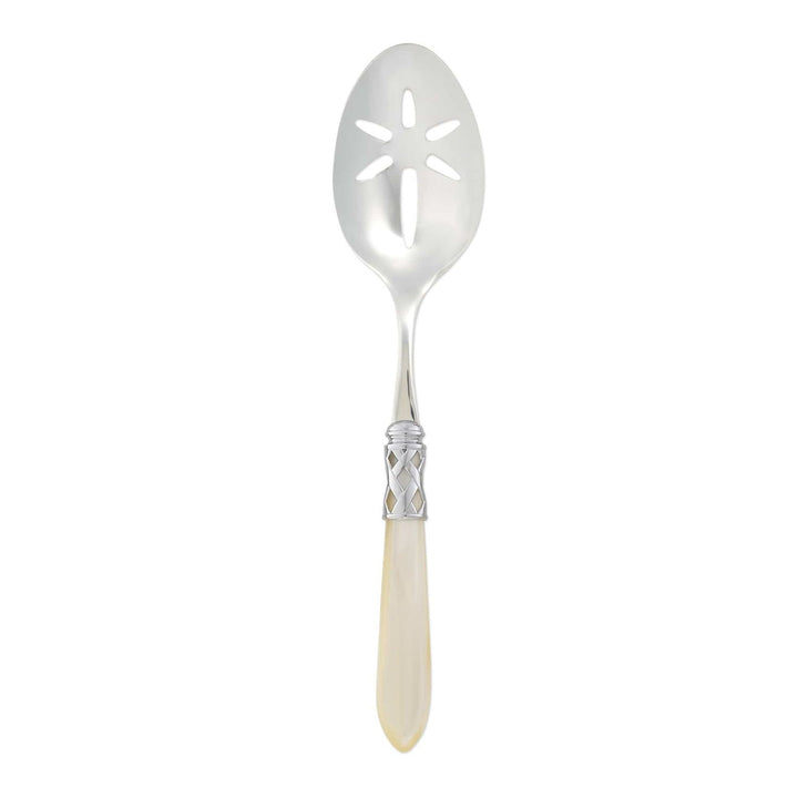 Aladdin Slotted Serving Spoon - Ivory / Brilliant