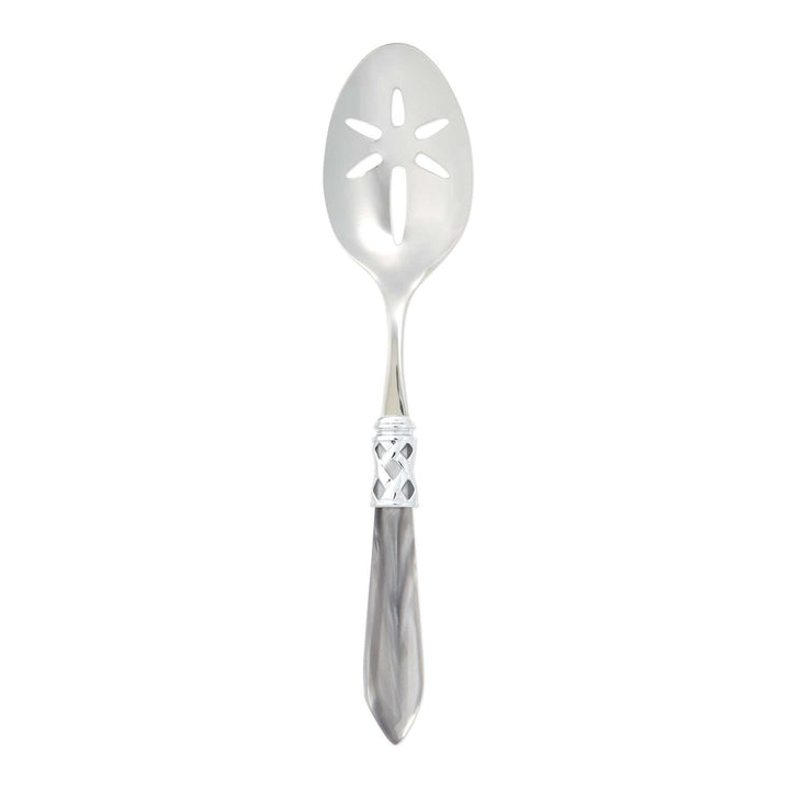 Aladdin Slotted Serving Spoon - Light Gray / Brilliant