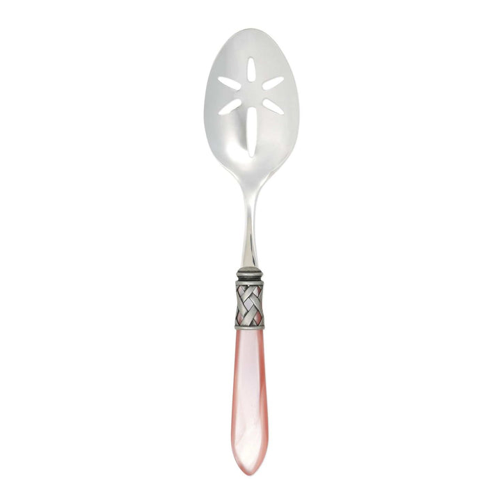 Aladdin Slotted Serving Spoon - Light Pink / Antique