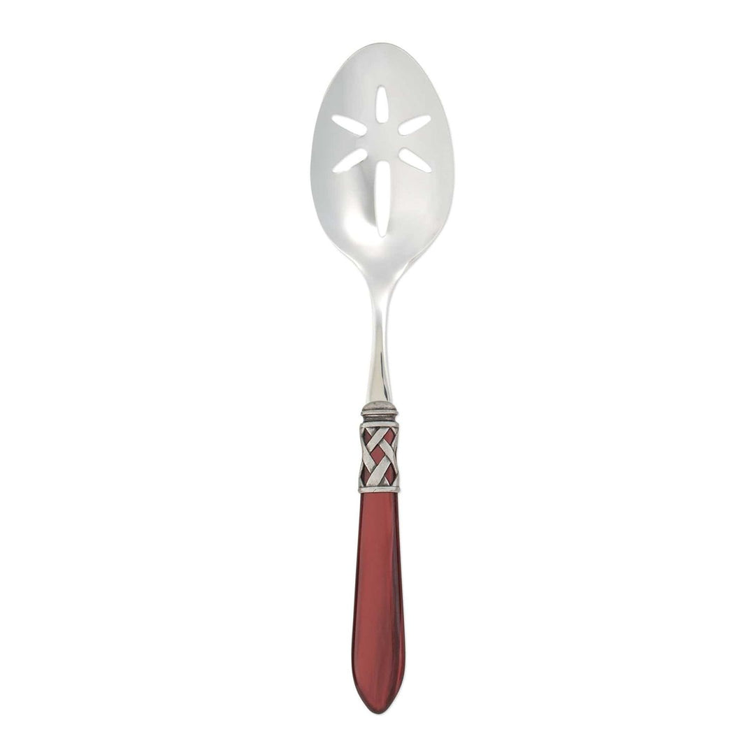 Aladdin Slotted Serving Spoon - Red / Antique