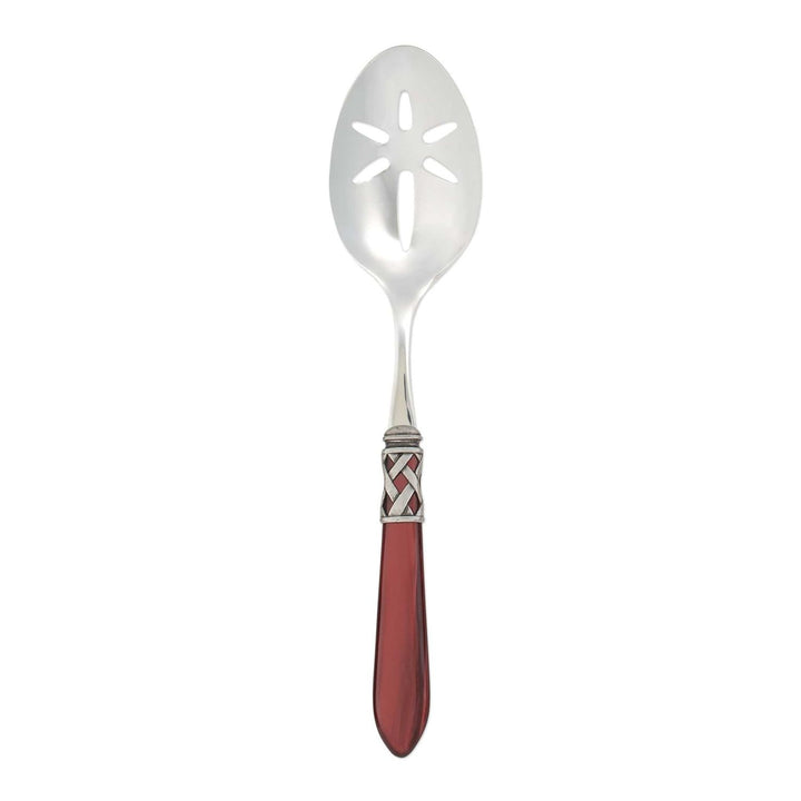 Aladdin Slotted Serving Spoon - Red / Antique