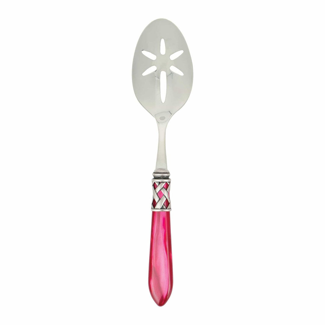 Aladdin Slotted Serving Spoon - Raspberry / Antique