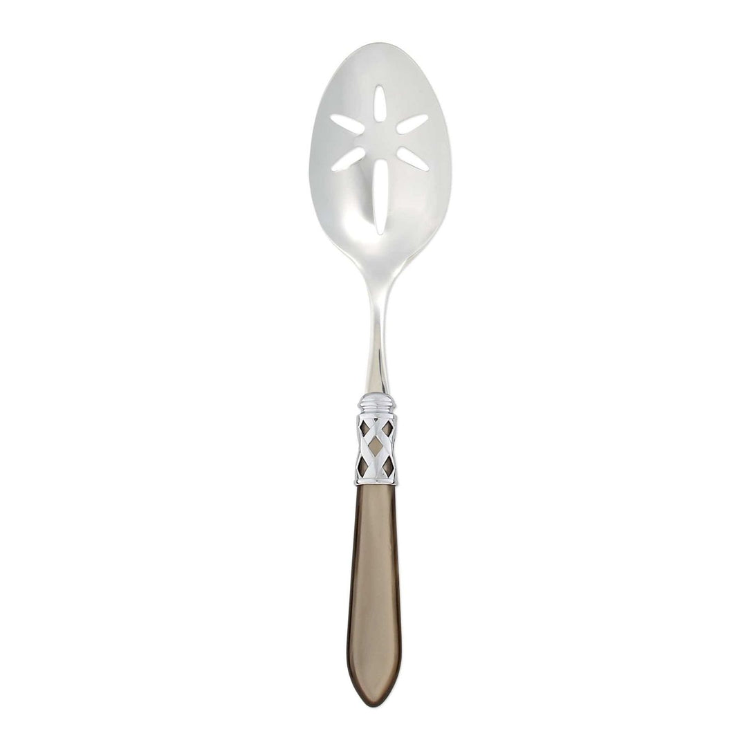 Aladdin Slotted Serving Spoon - Taupe / Brilliant