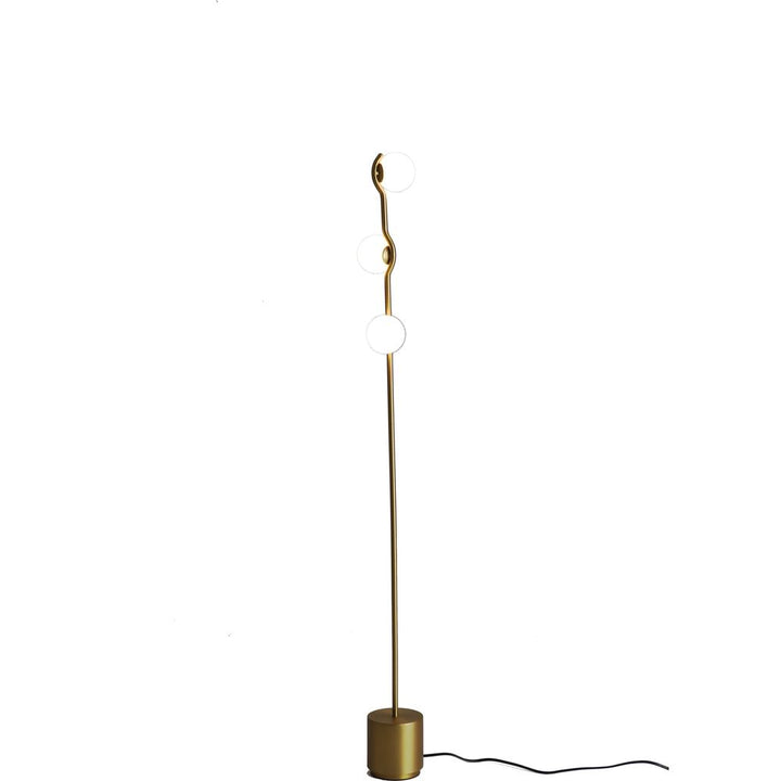 Floor Lamps Pluto Floor Lamp Brass Glass Brass Powder Coated Frame