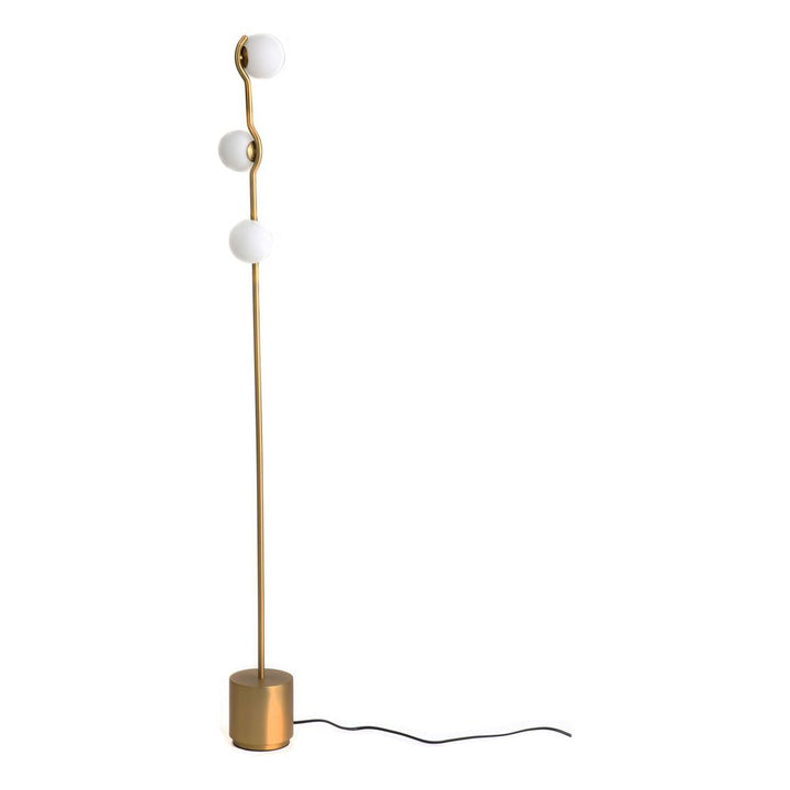 Floor Lamps Pluto Floor Lamp Brass Glass Brass Powder Coated Frame