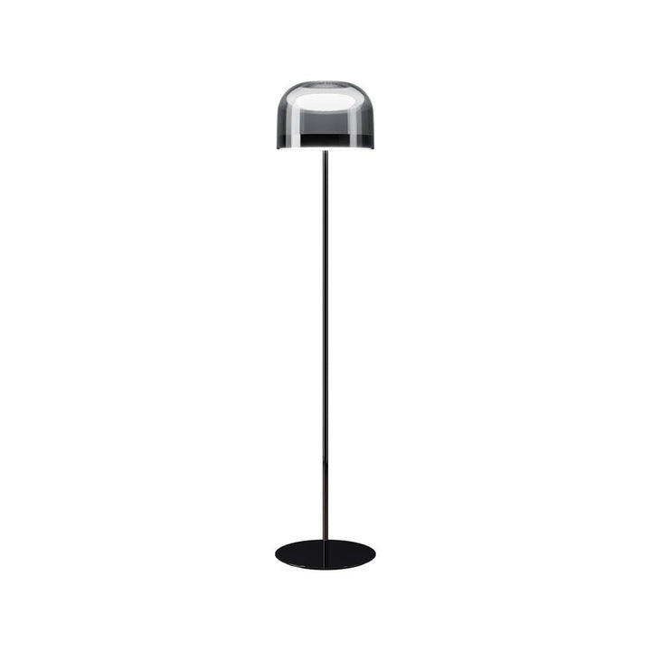 Floor Lamps Shine Floor Lamp Smoke Glass Black Frame