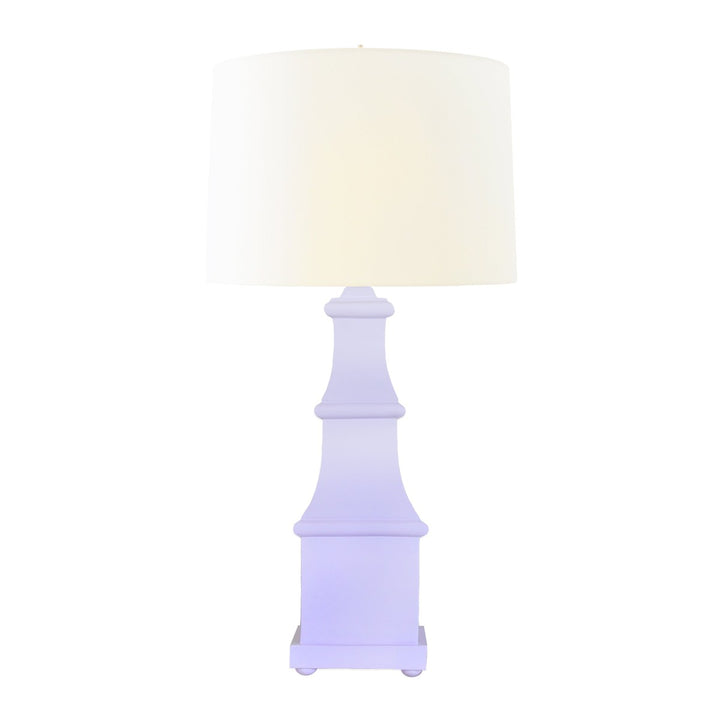 Allegra - Handpainted Tiered Tole Table Lamp In Lavender