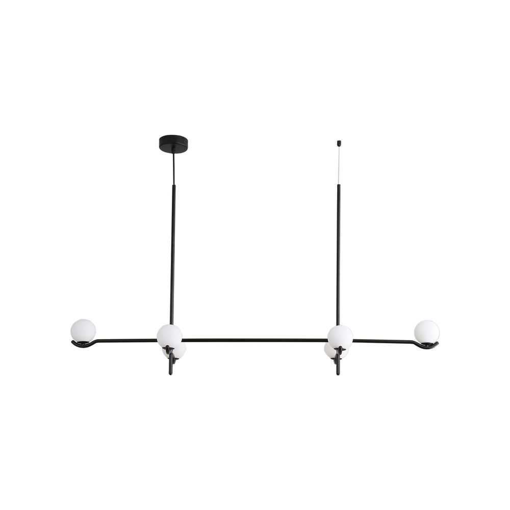 Pendants Constellation Pendant Lamp White Glass Matte Black Frame