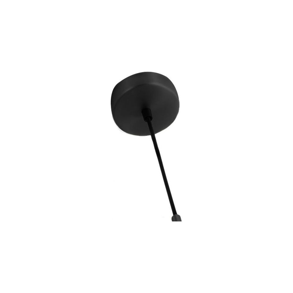 Nebula Chandelier Lamp 2 Arm White Glass Black Powder Coated Frame