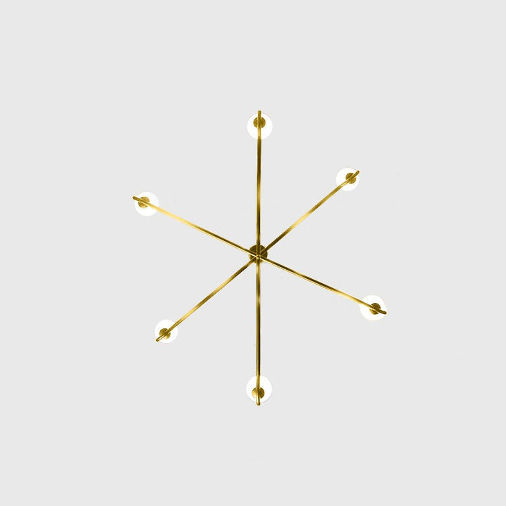 Chandeliers Nebula Chandelier Lamp 3 Arm White Glass Brass Powder Coated Frame