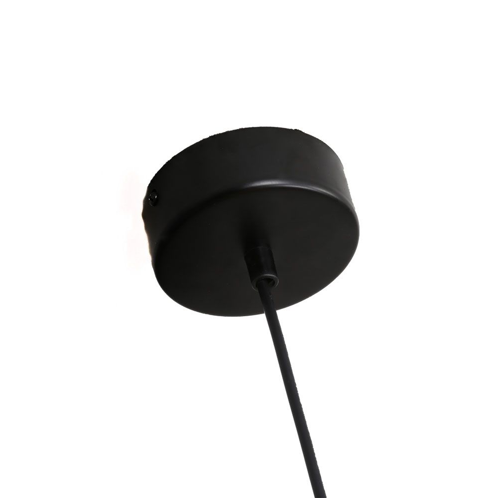 Pendants Pluto Pendant Lamp White Glass Black Powder Coated Frame