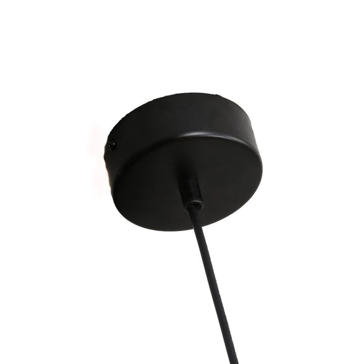 Pendants Pluto Pendant Lamp White Glass Black Powder Coated Frame