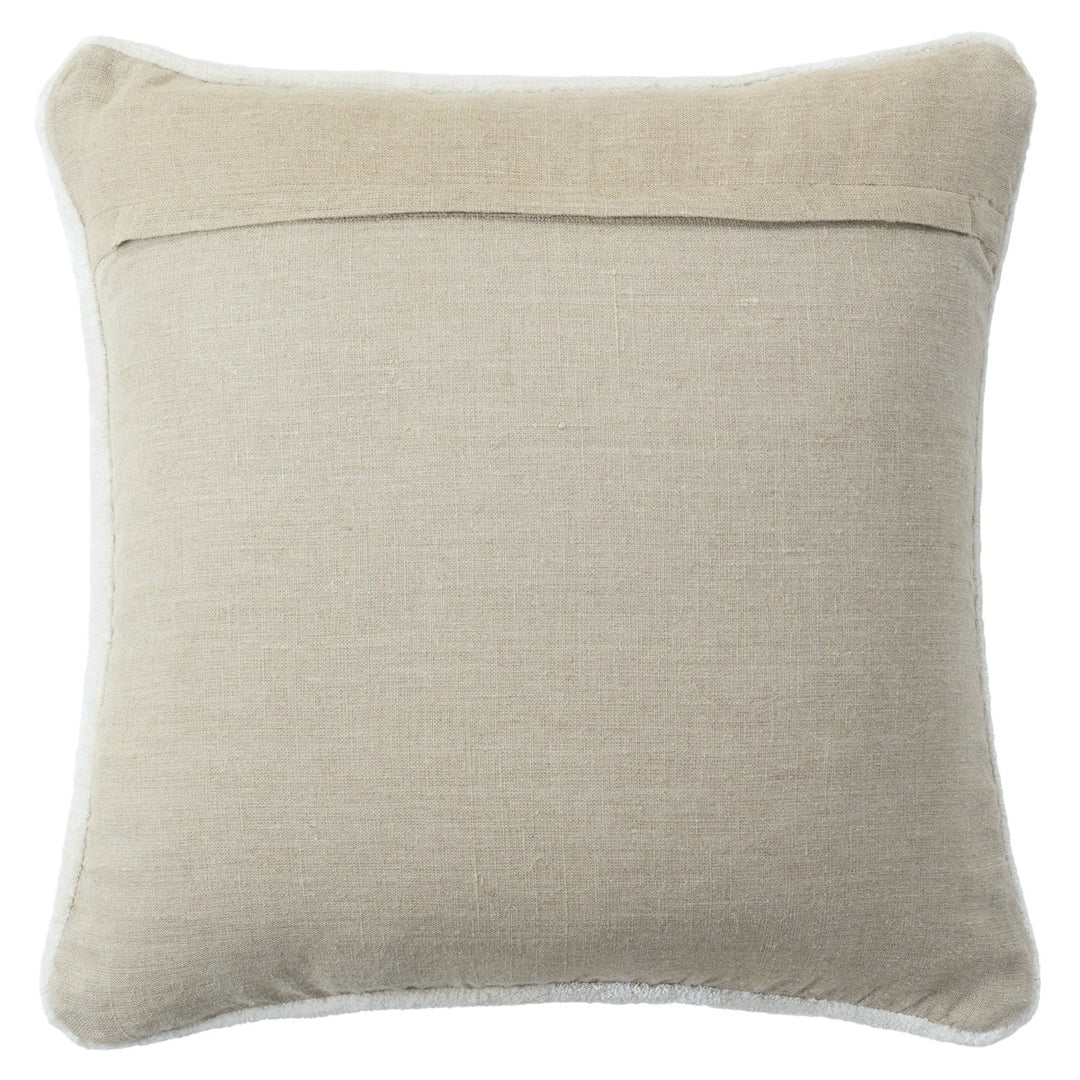 Jaipur Living Illumine Solid Ivory Pillow Cover (24" Square)