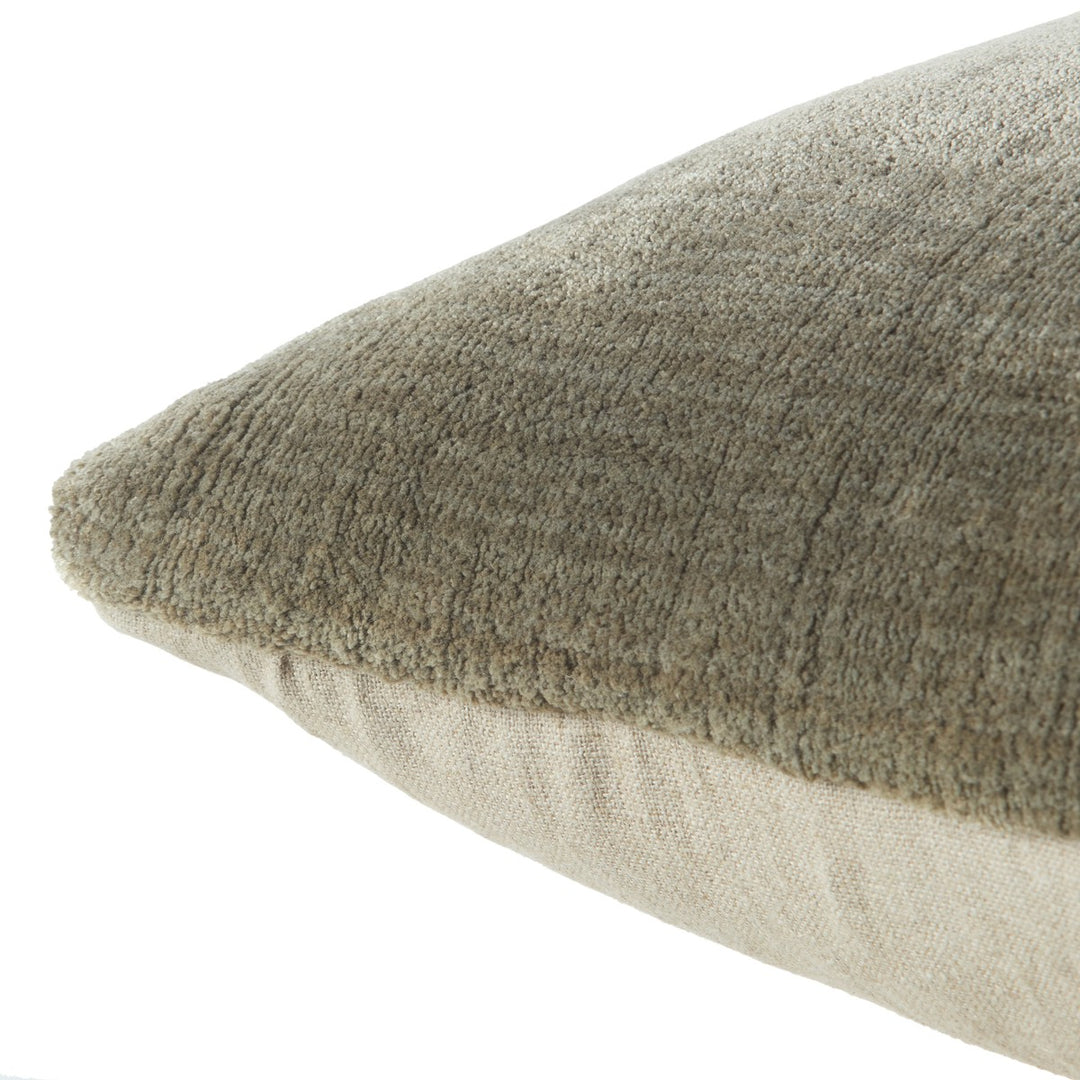 Jaipur Living Illumine Solid Taupe Down Pillow (24" Square)