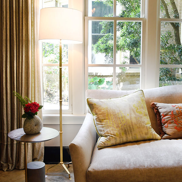 Alvaro - Three Leg Floor Lamp In Gold Leaf