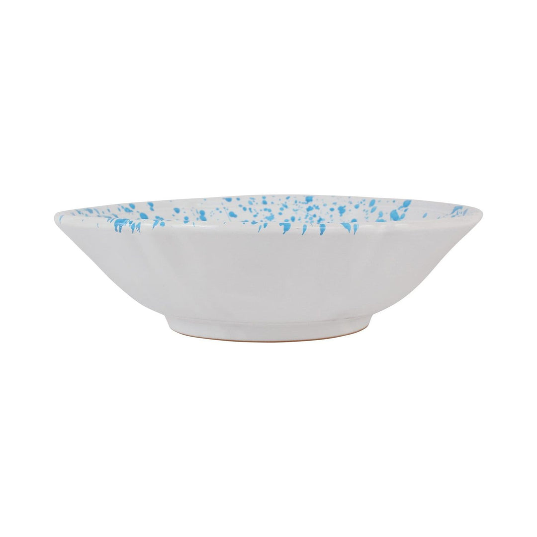 Amalfitana Splatter Serving Bowl - Aqua