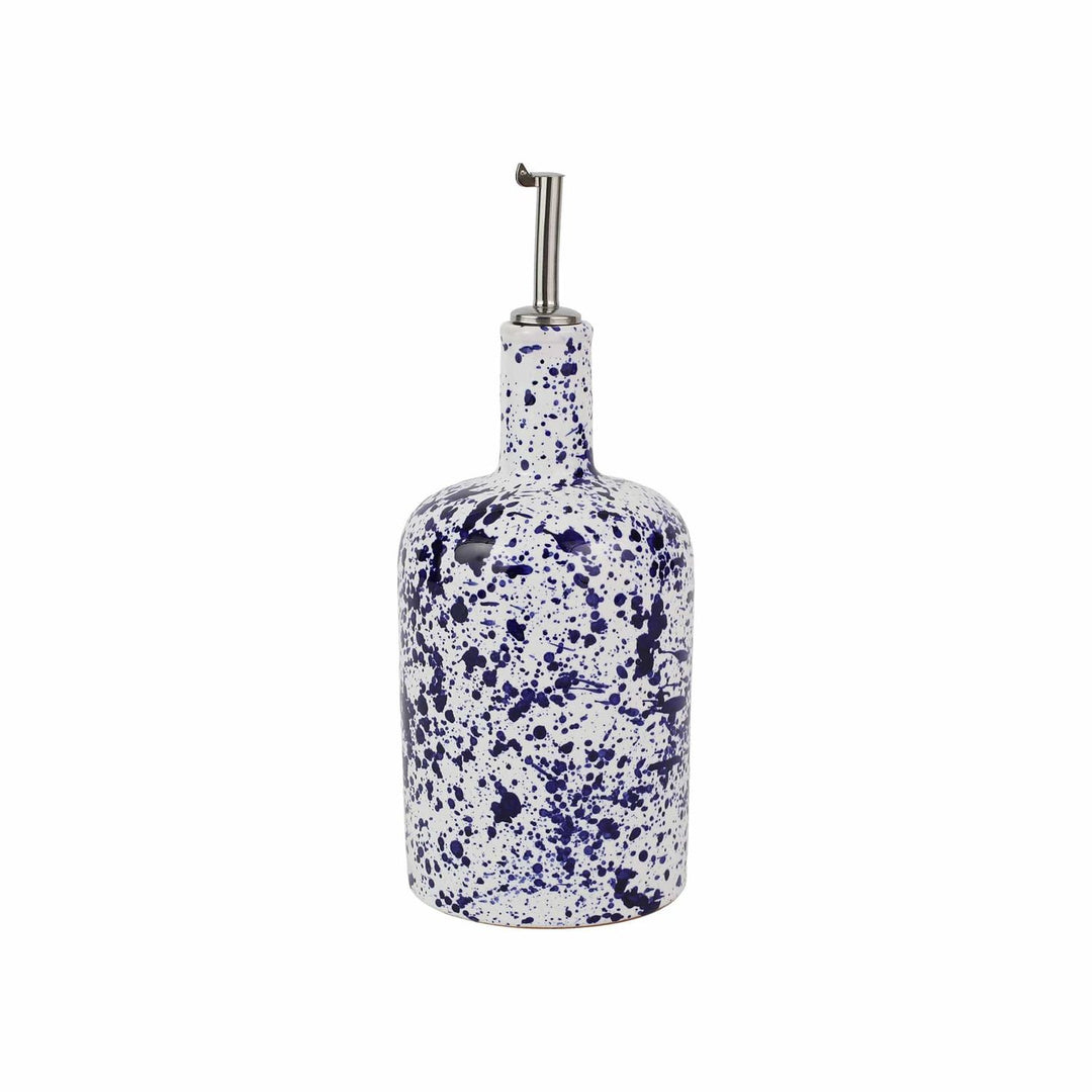 Amalfitana Splatter Olive Oil Bottle - Cobalt