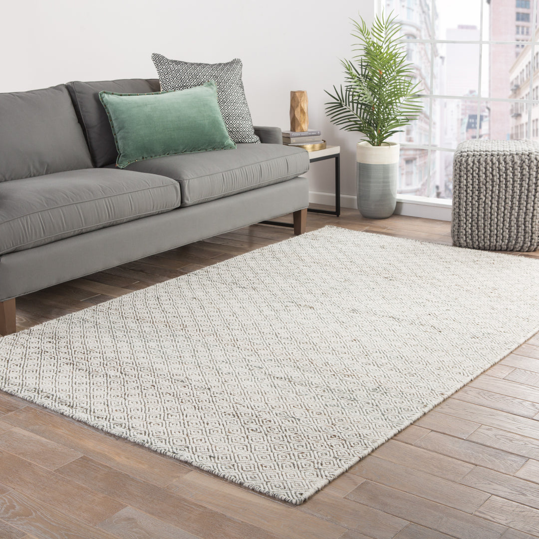 Jaipur Living Wales Natural Geometric Tan/ White Area Rug (8'X10')