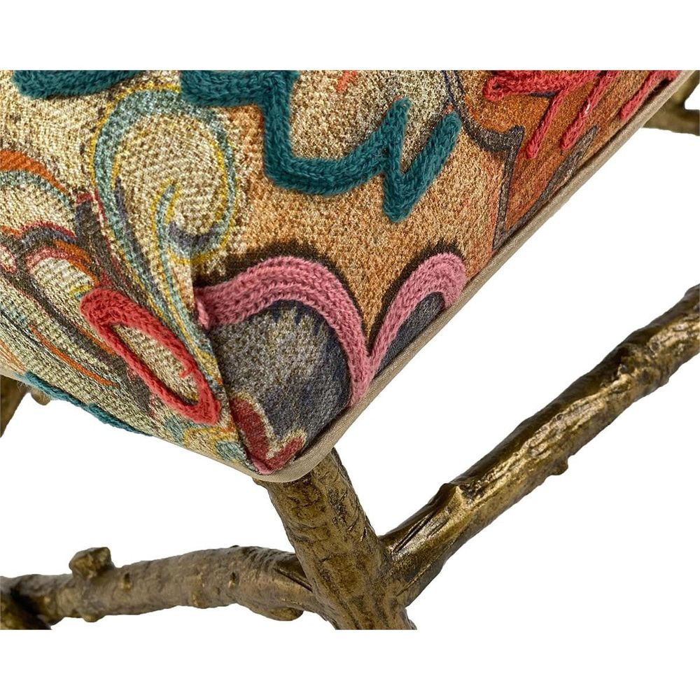 Stools & Ottomans Branch-Style Base Ottoman - Silver,White