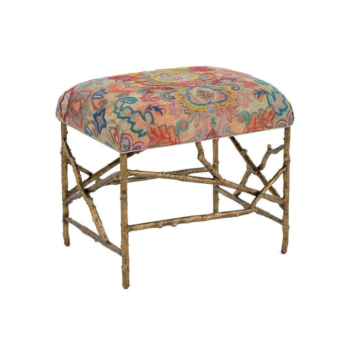 Stools & Ottomans Branch-Style Base Ottoman - Silver,White