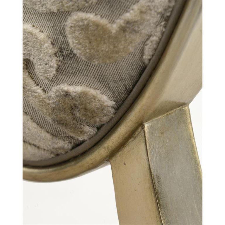 Ariane Side Chair - Brown,Silver