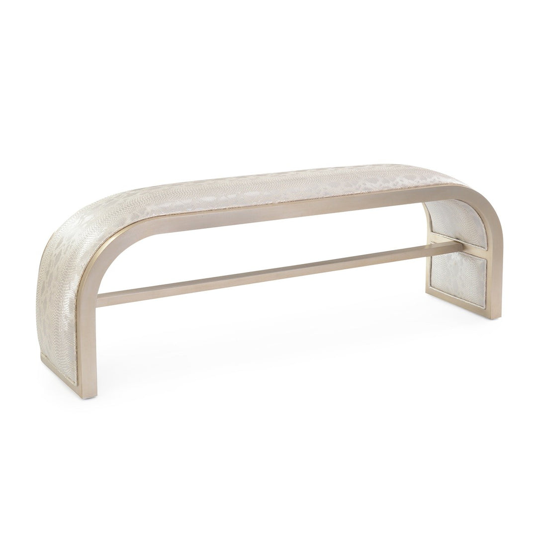 Finn Curved Bench - Gray - 83% Polyvinyl Chloride