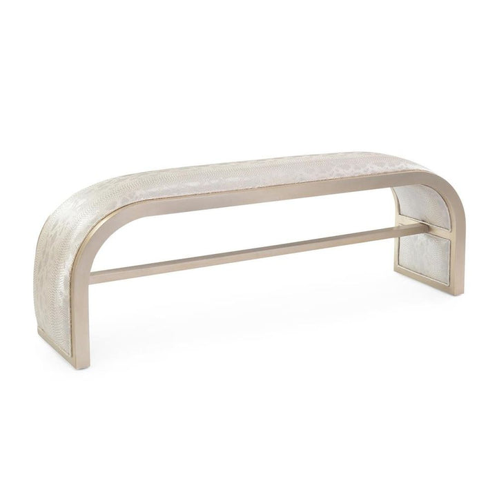 Benches Finn Curved Bench - Gray - 83% Polyvinyl Chloride