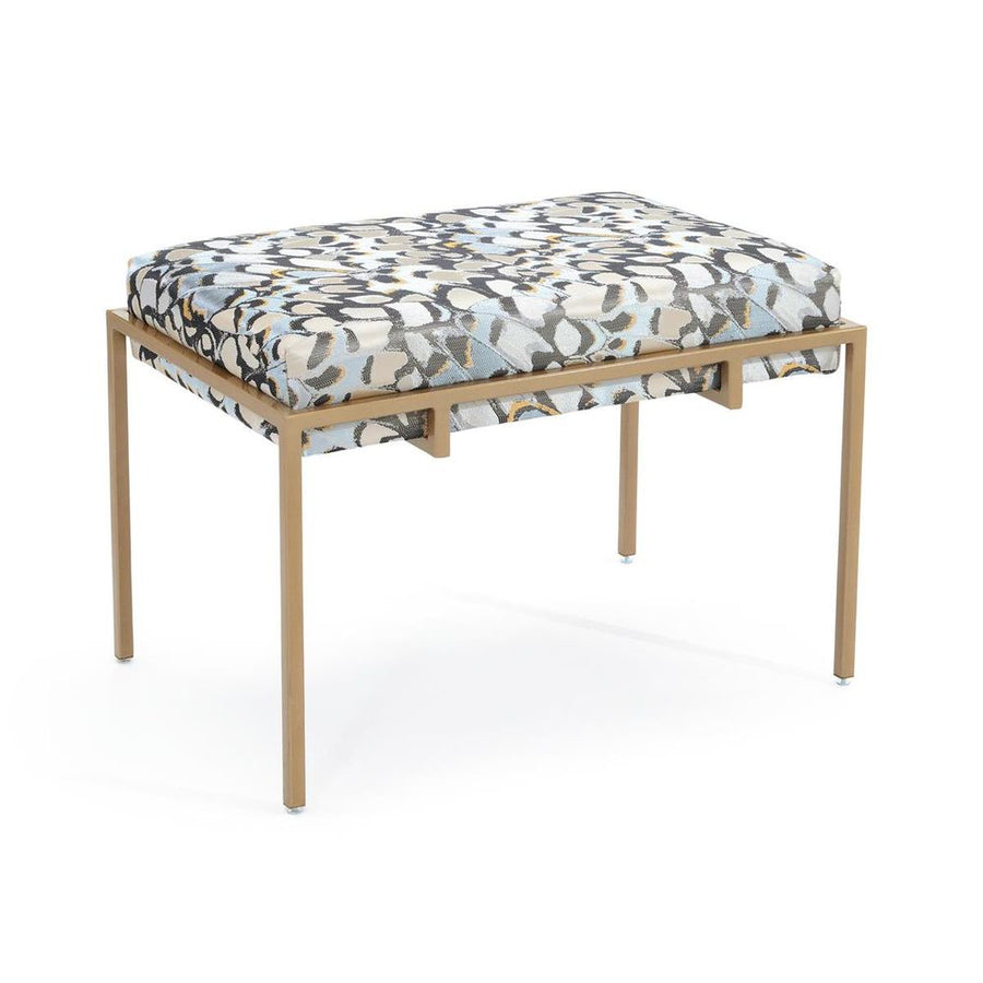 Stools & Ottomans Metal Gold Upholstered Bench - Brass