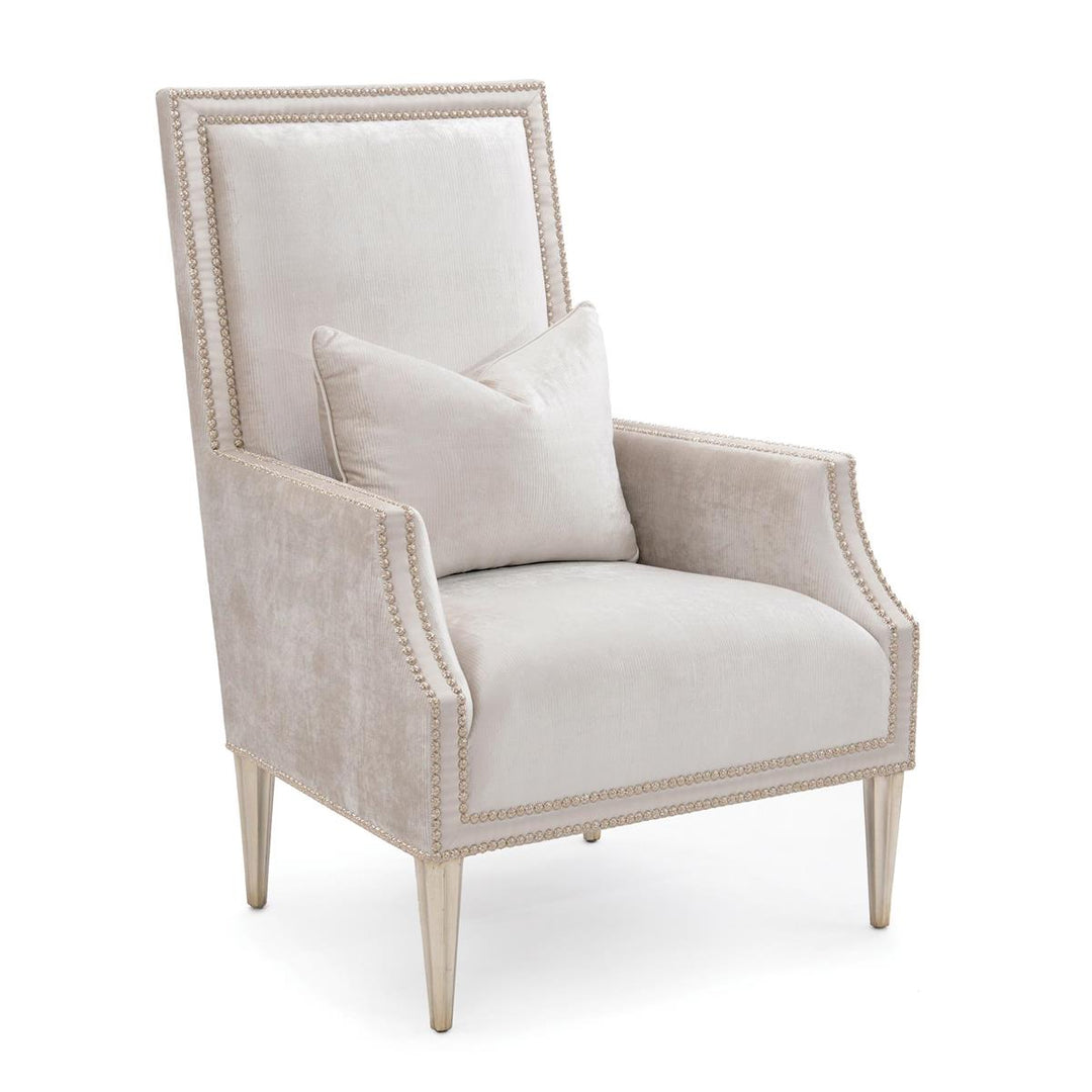 Palm Springs Armchair- 2164 - Grey,Off White,Silver