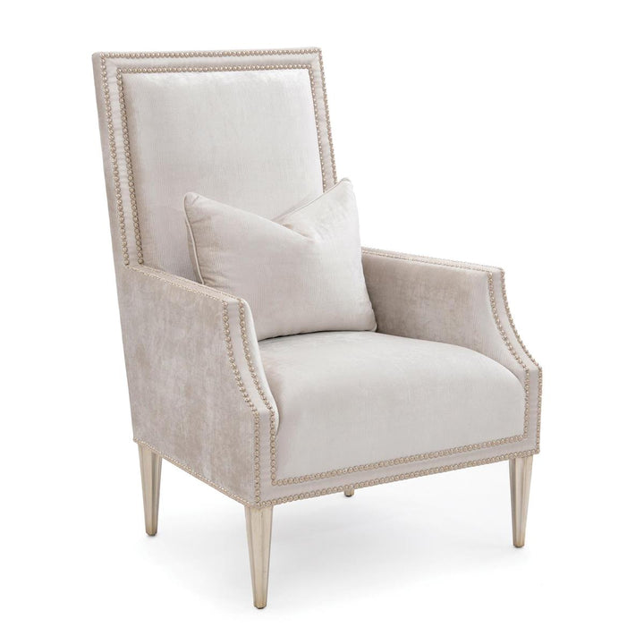 Palm Springs Armchair- 2164 - Grey,Off White,Silver