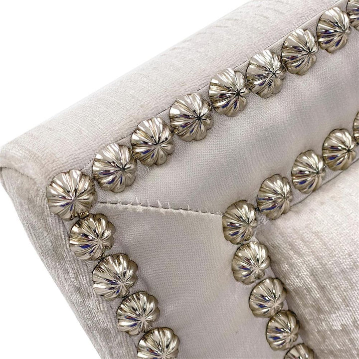 Lounge Chairs Bel Air Armchair- 2164 - Grey,Off White,Silver