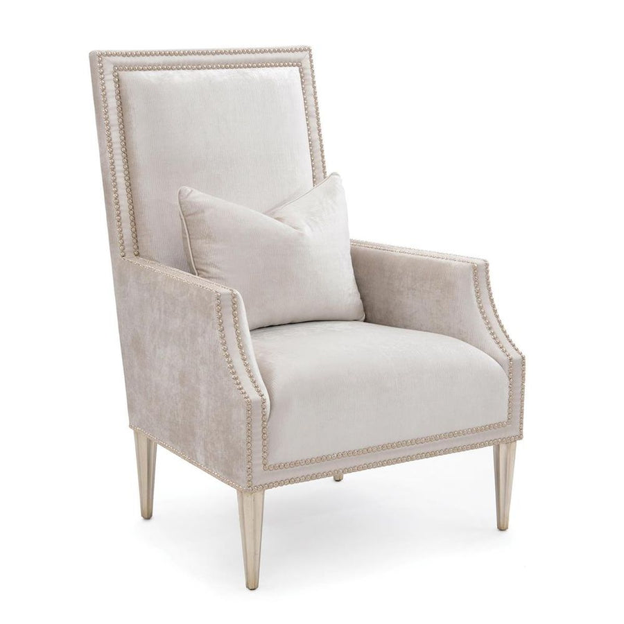 Lounge Chairs Bel Air Armchair- 2164 - Grey,Off White,Silver