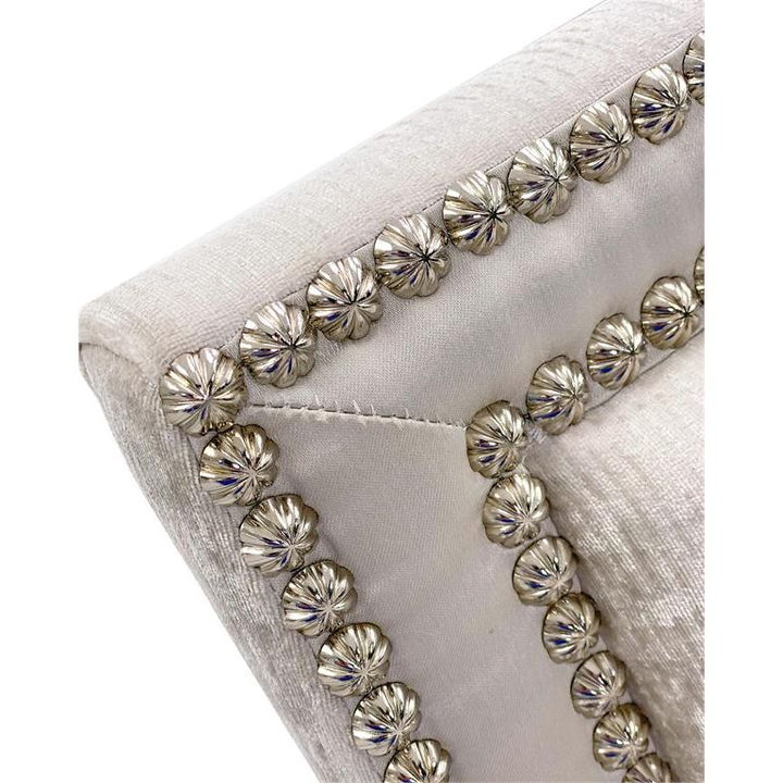 Bel Air Armchair- 2164 - Grey,Off White,Silver