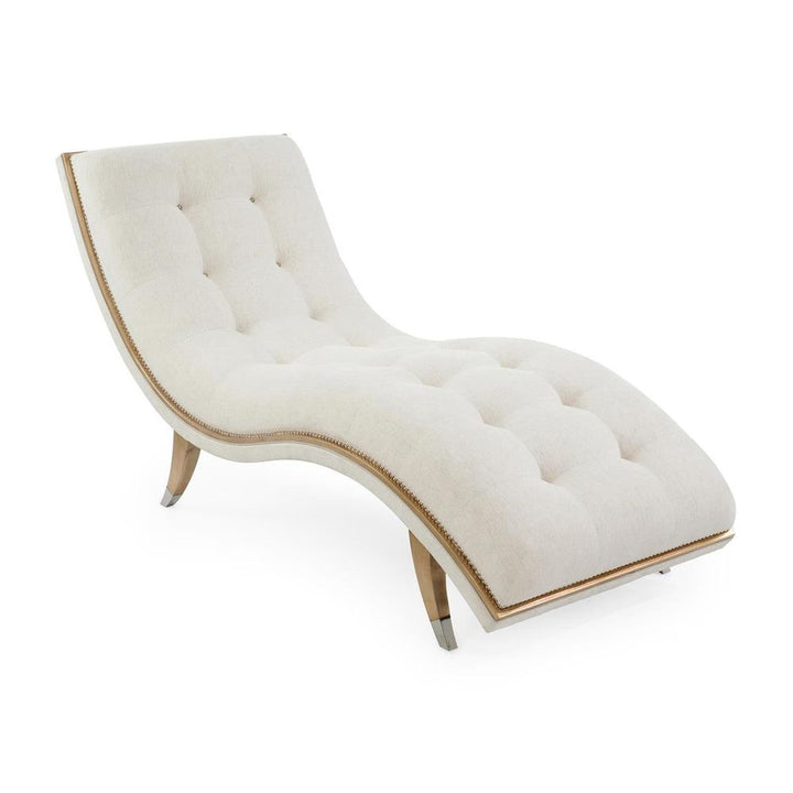 Chaise Lounges & Daybeds Hudson Chaise - Natural, Silver, White