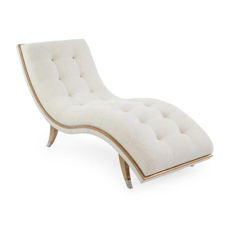 Chaise Lounges & Daybeds Hudson Chaise - Natural, Silver, White