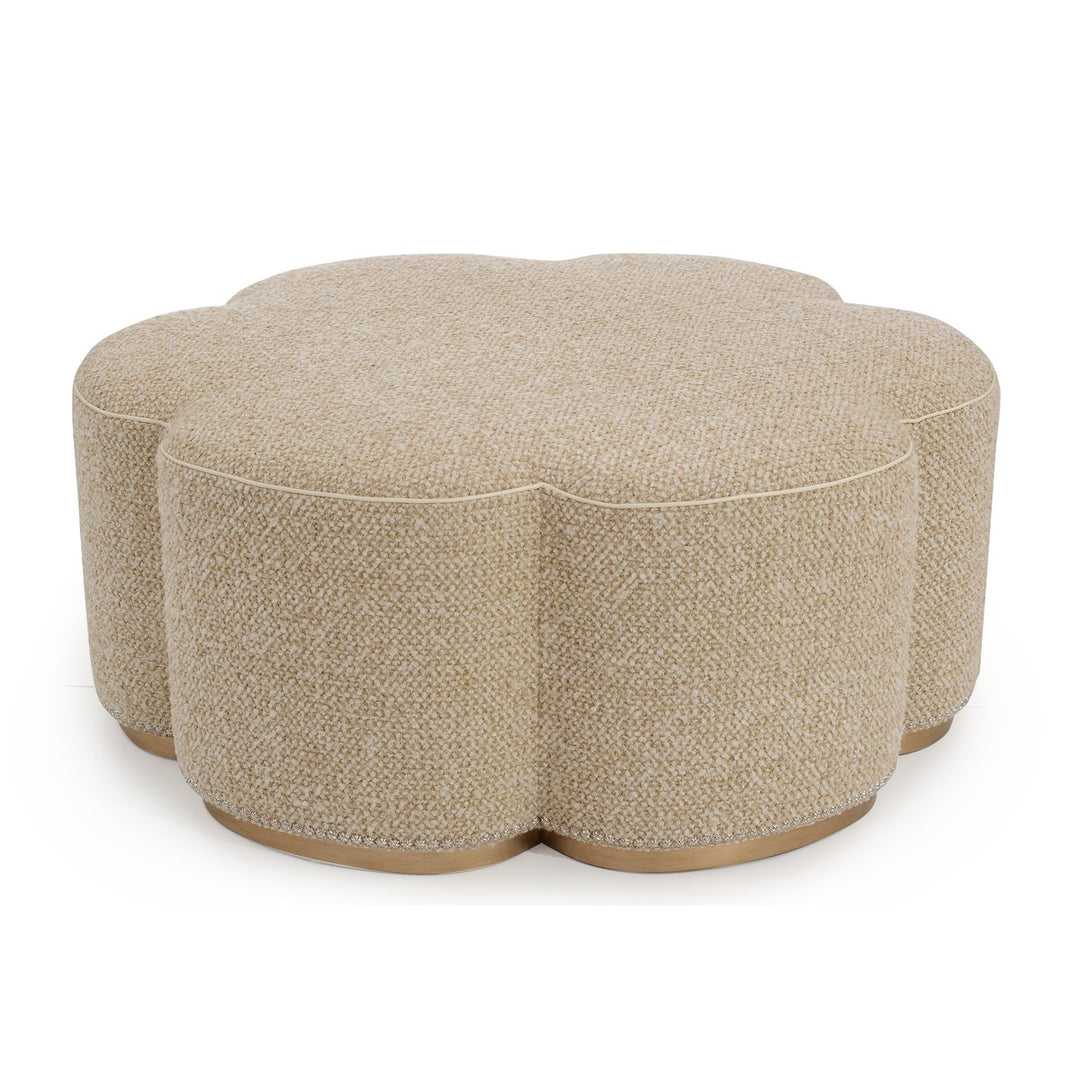 Rosalie Cocktail Ottoman - Ivory