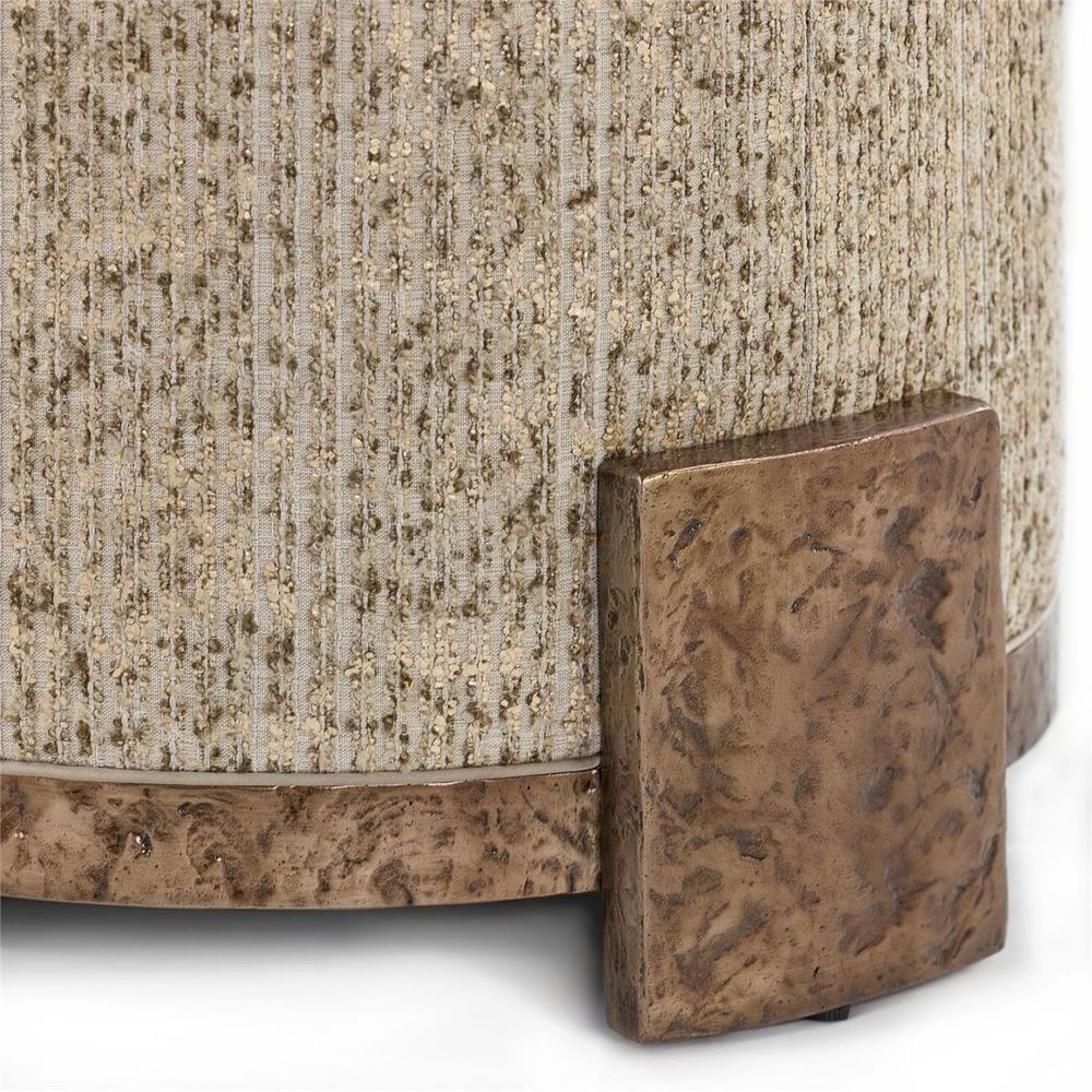 Stools & Ottomans Shimmer Champagne Accent Ottoman