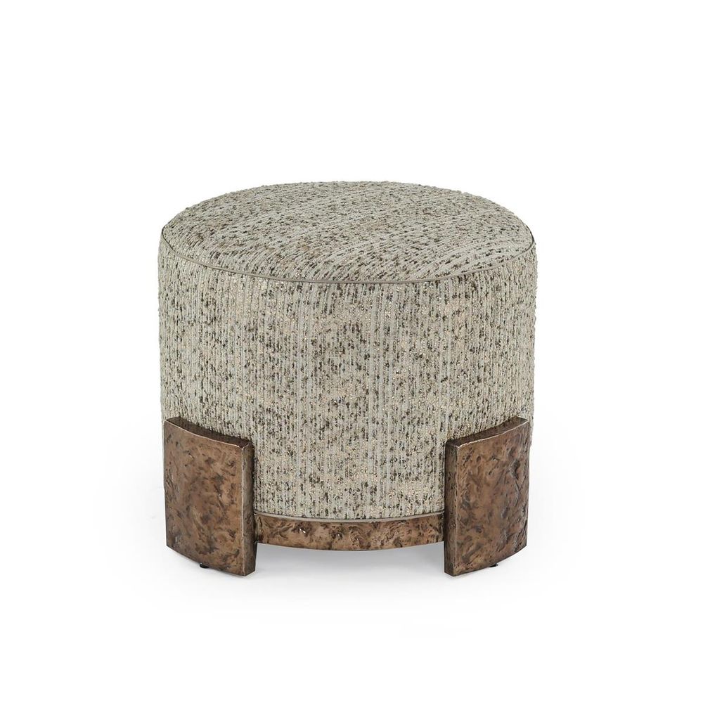 Stools & Ottomans Shimmer Champagne Accent Ottoman