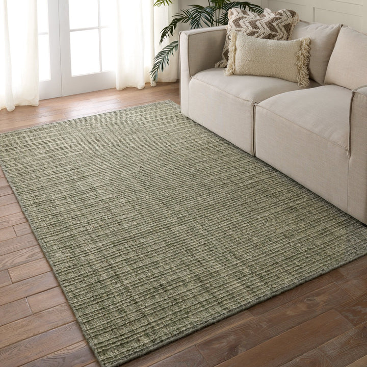 Jaipur Living Vidalia Handmade Solid Green Area Rug (6'X9')