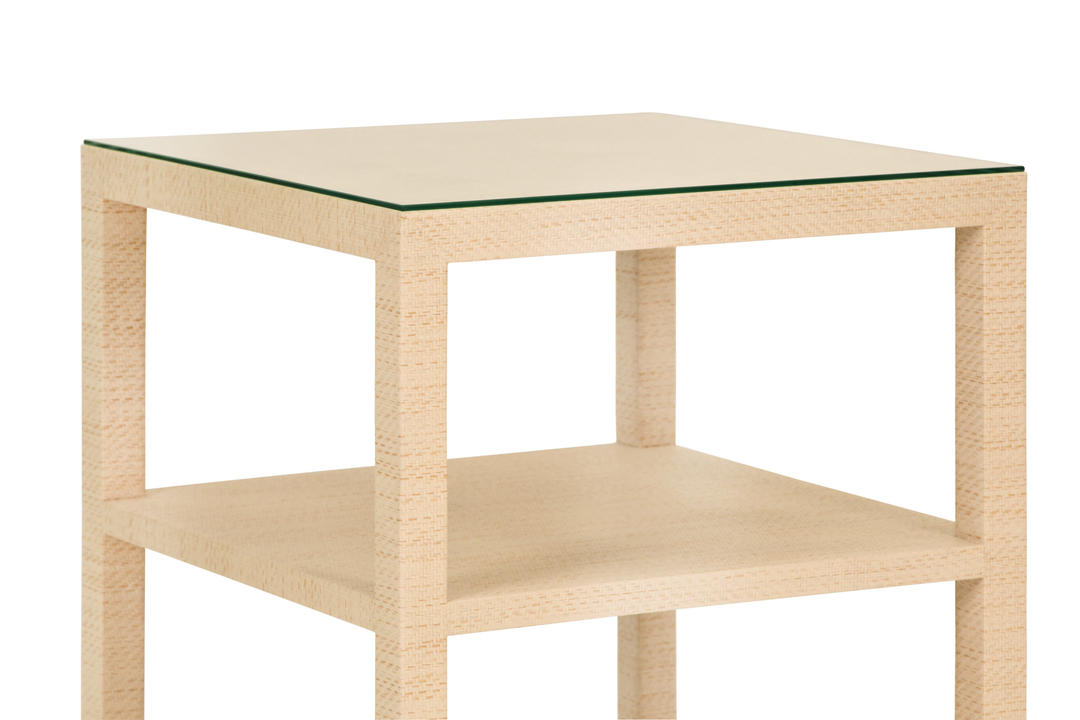 Amie Three Tier Square Side Table